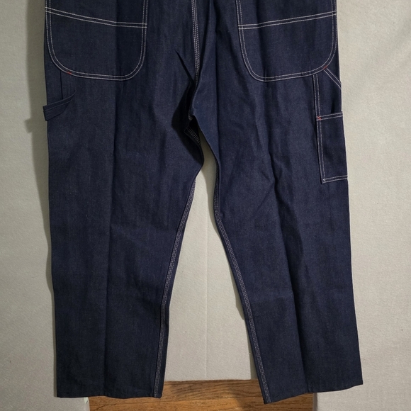 NWT Red Kap Mens Dark Wash Denim Bib Overalls BD10DN Size 38x30 - Picture 11 of 11